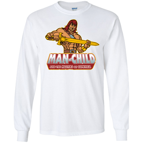 T-Shirts White / S Man Child Men's Long Sleeve T-Shirt