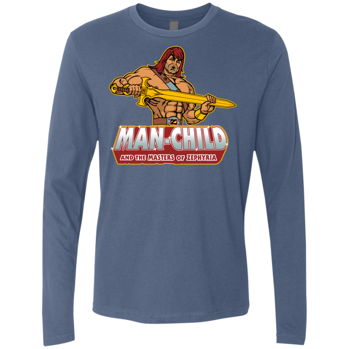 T-Shirts Indigo / S Man Child Men's Premium Long Sleeve