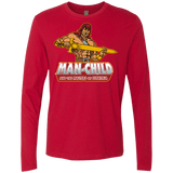 T-Shirts Red / S Man Child Men's Premium Long Sleeve