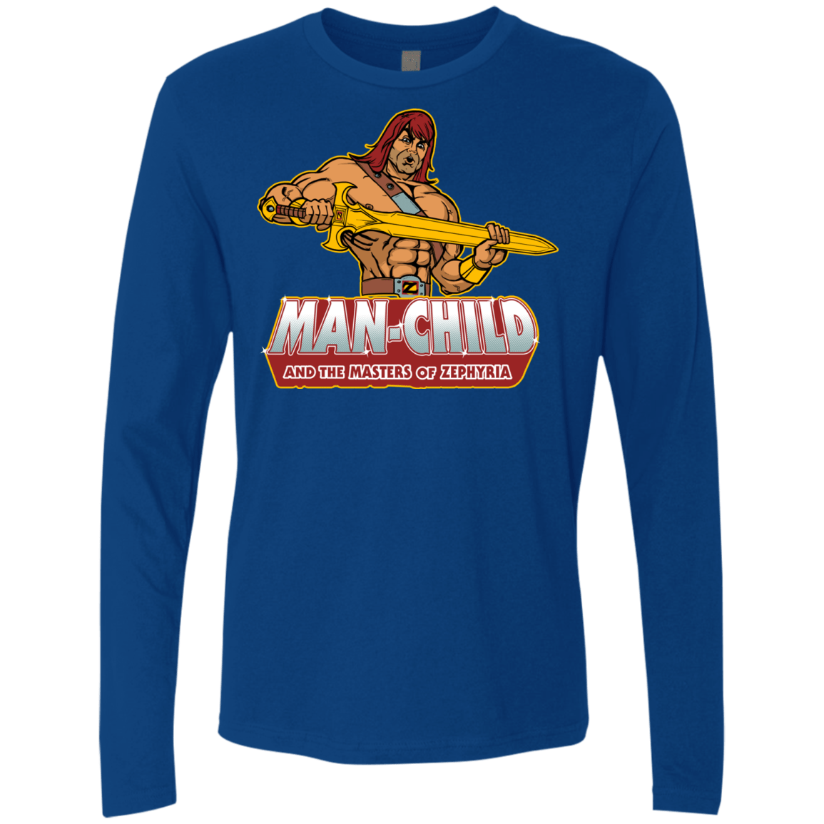 T-Shirts Royal / S Man Child Men's Premium Long Sleeve