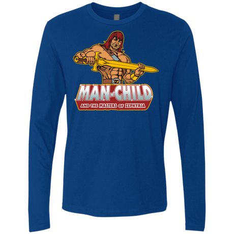 T-Shirts Royal / S Man Child Men's Premium Long Sleeve
