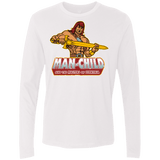 T-Shirts White / S Man Child Men's Premium Long Sleeve