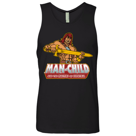 T-Shirts Black / S Man Child Men's Premium Tank Top