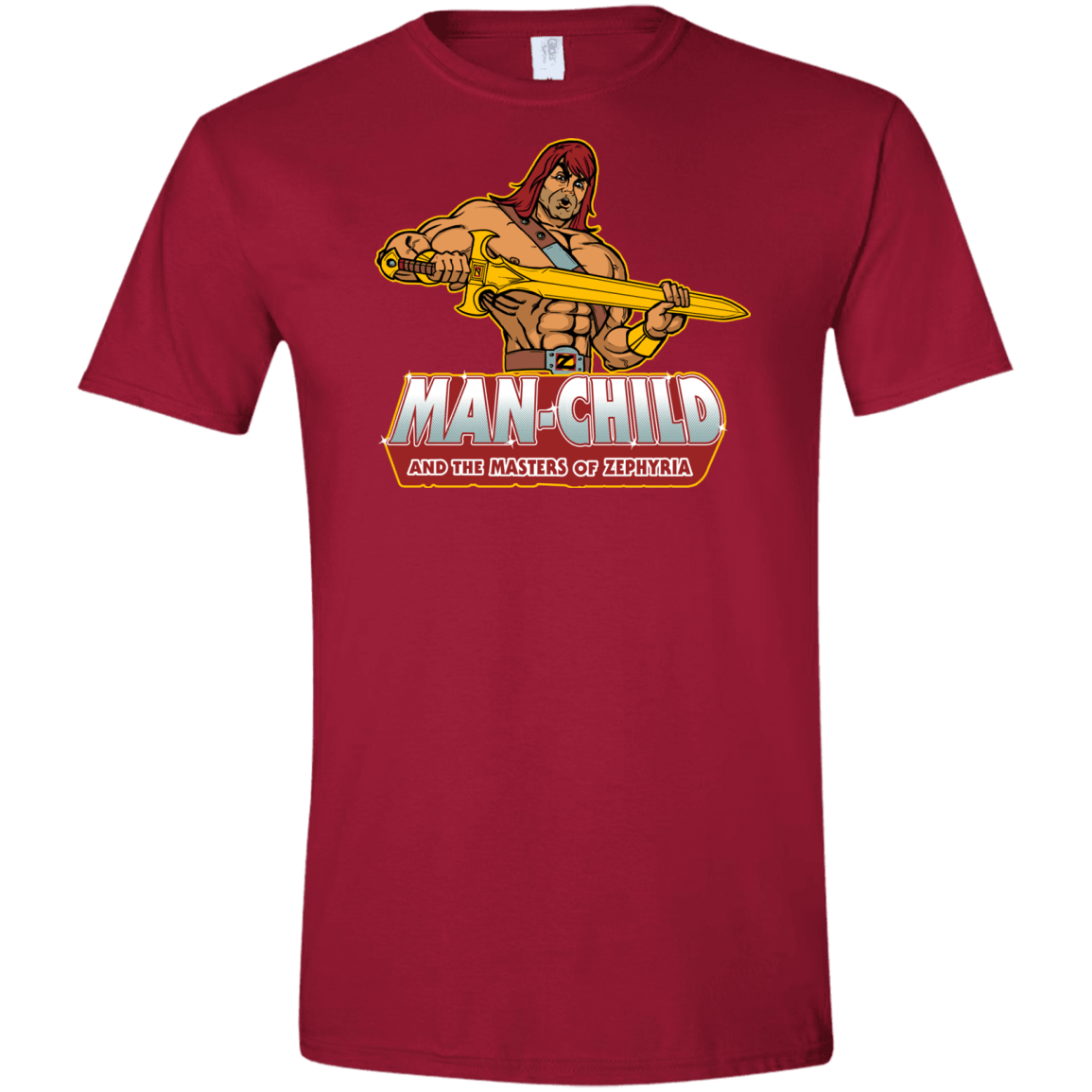 T-Shirts Cardinal Red / S Man Child Men's Semi-Fitted Softstyle