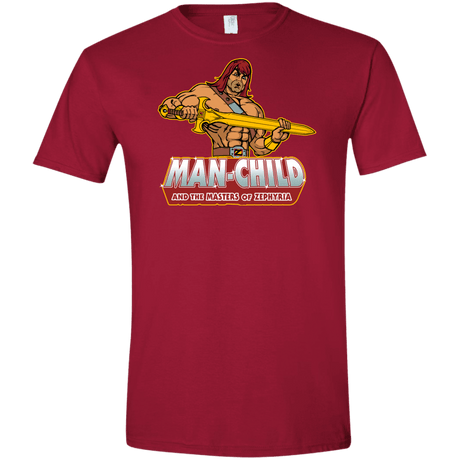 T-Shirts Cardinal Red / S Man Child Men's Semi-Fitted Softstyle