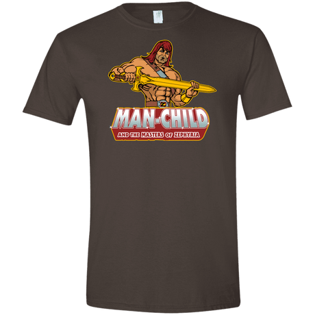 T-Shirts Dark Chocolate / S Man Child Men's Semi-Fitted Softstyle