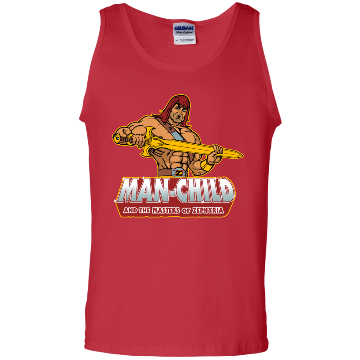 T-Shirts Red / S Man Child Men's Tank Top