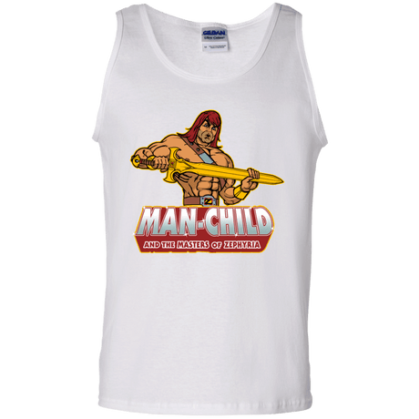 T-Shirts White / S Man Child Men's Tank Top