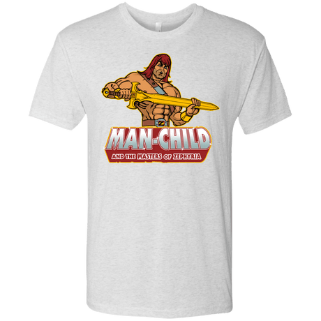 T-Shirts Heather White / S Man Child Men's Triblend T-Shirt
