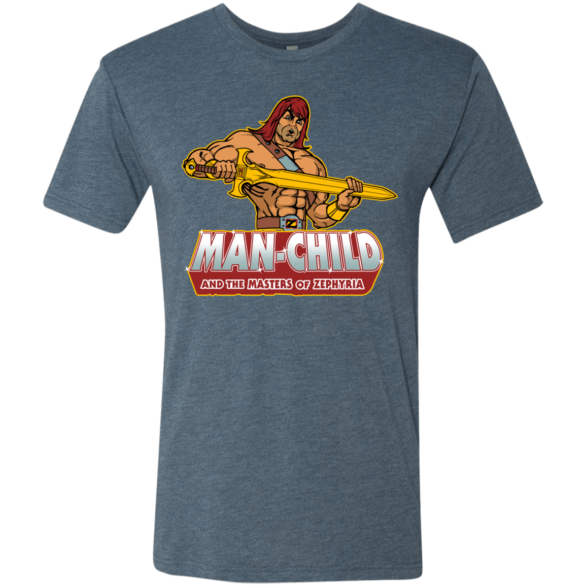 T-Shirts Indigo / S Man Child Men's Triblend T-Shirt