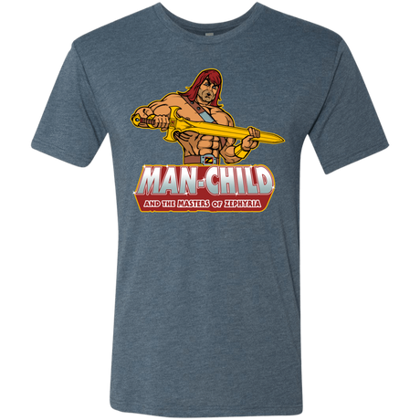 T-Shirts Indigo / S Man Child Men's Triblend T-Shirt