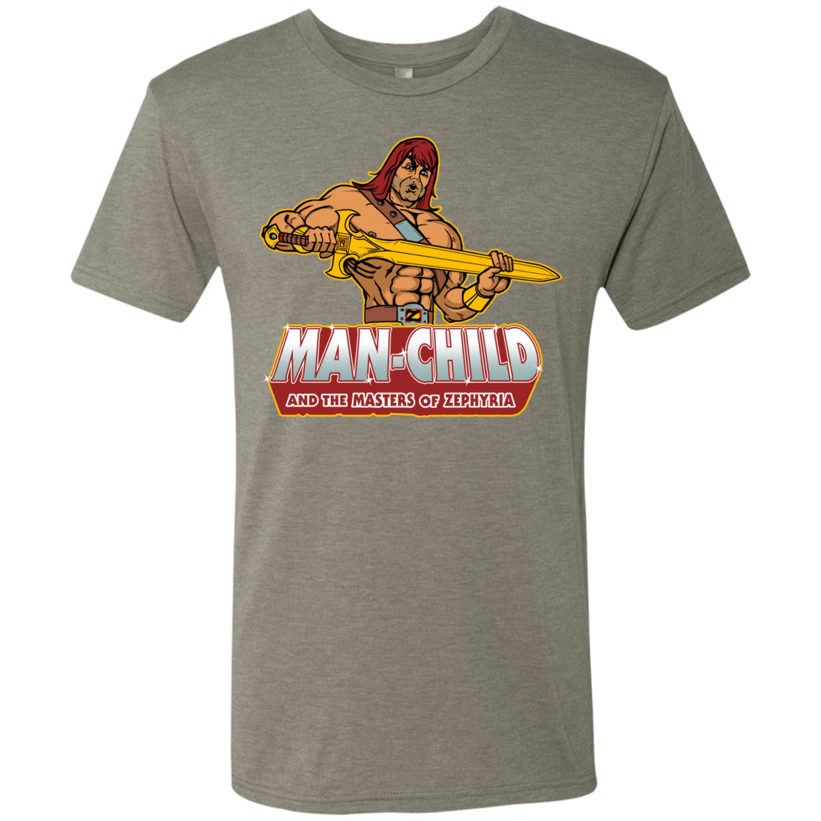 T-Shirts Venetian Grey / S Man Child Men's Triblend T-Shirt