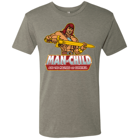 T-Shirts Venetian Grey / S Man Child Men's Triblend T-Shirt