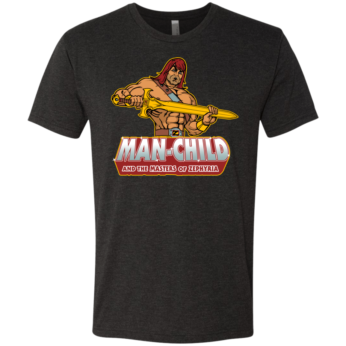 T-Shirts Vintage Black / S Man Child Men's Triblend T-Shirt