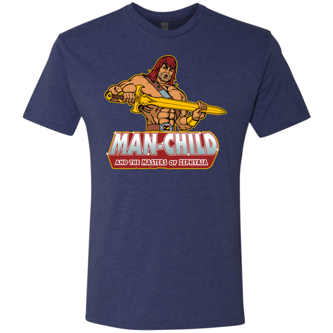 T-Shirts Vintage Navy / S Man Child Men's Triblend T-Shirt