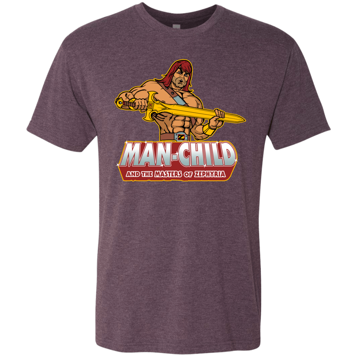 T-Shirts Vintage Purple / S Man Child Men's Triblend T-Shirt