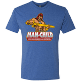 T-Shirts Vintage Royal / S Man Child Men's Triblend T-Shirt