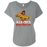 T-Shirts Premium Heather / X-Small Man Child Triblend Dolman Sleeve