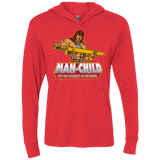 T-Shirts Vintage Red / X-Small Man Child Triblend Long Sleeve Hoodie Tee