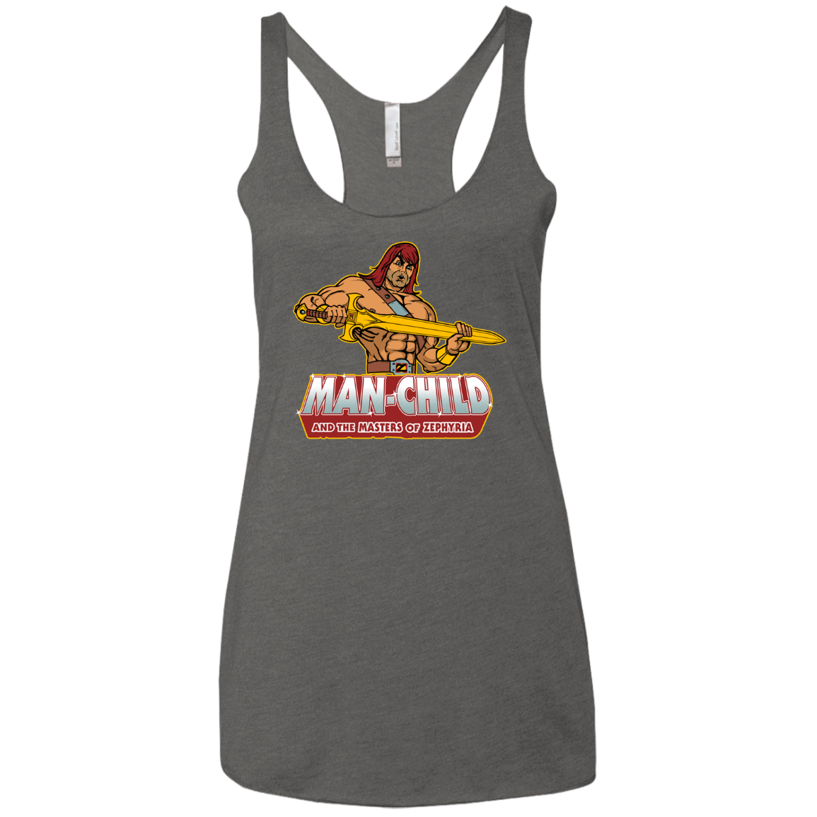 T-Shirts Premium Heather / X-Small Man Child Women's Triblend Racerback Tank
