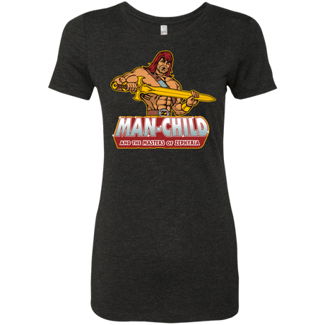 T-Shirts Vintage Black / S Man Child Women's Triblend T-Shirt