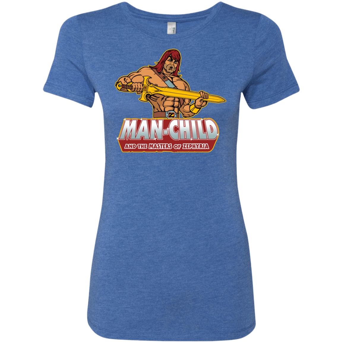 T-Shirts Vintage Royal / S Man Child Women's Triblend T-Shirt