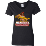 T-Shirts Black / S Man Child Women's V-Neck T-Shirt