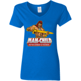 T-Shirts Royal / S Man Child Women's V-Neck T-Shirt