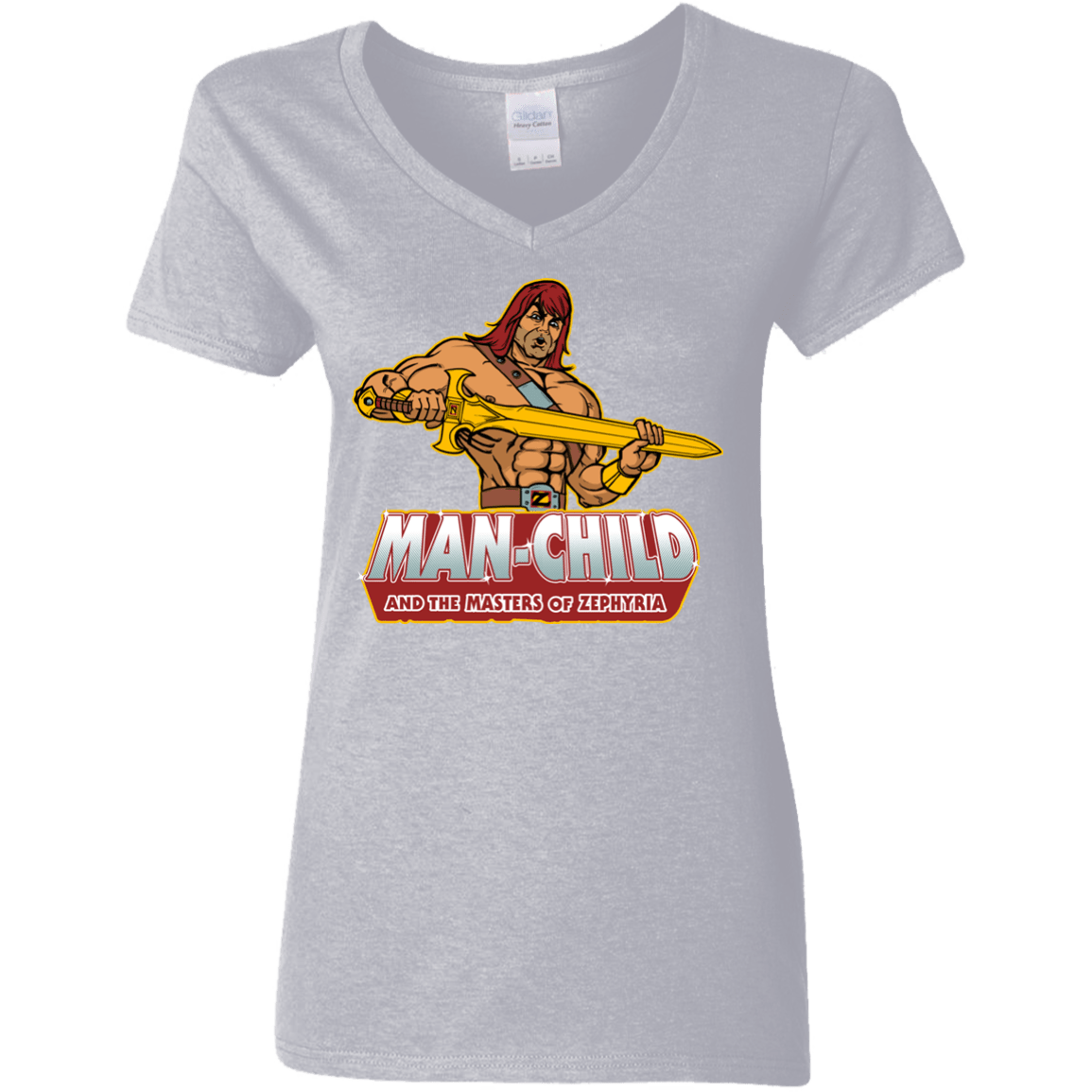 T-Shirts Sport Grey / S Man Child Women's V-Neck T-Shirt