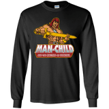 T-Shirts Black / YS Man Child Youth Long Sleeve T-Shirt