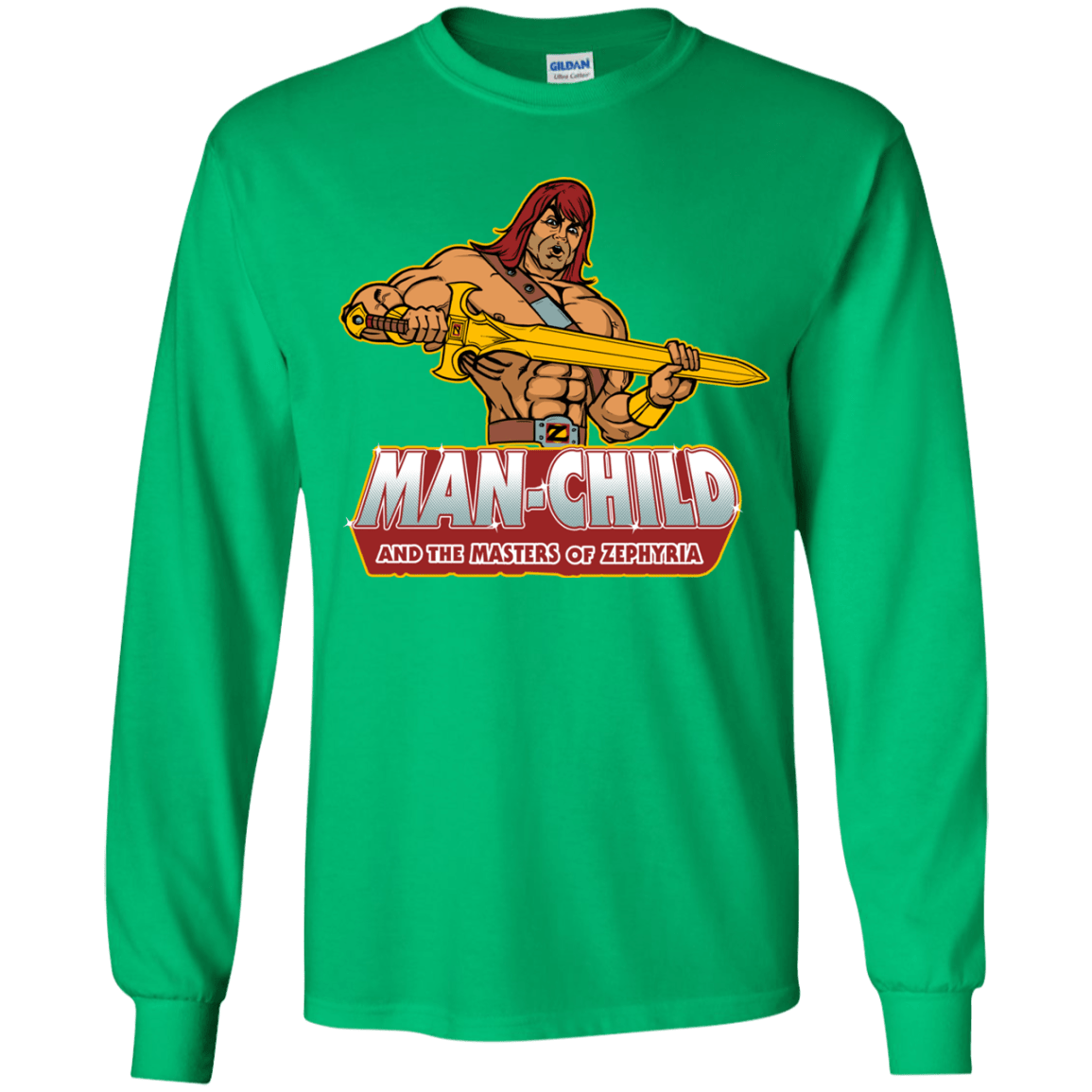 T-Shirts Irish Green / YS Man Child Youth Long Sleeve T-Shirt