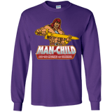 T-Shirts Purple / YS Man Child Youth Long Sleeve T-Shirt