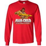 T-Shirts Red / YS Man Child Youth Long Sleeve T-Shirt