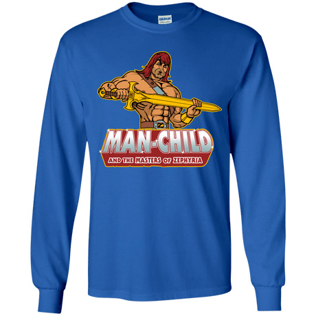 T-Shirts Royal / YS Man Child Youth Long Sleeve T-Shirt