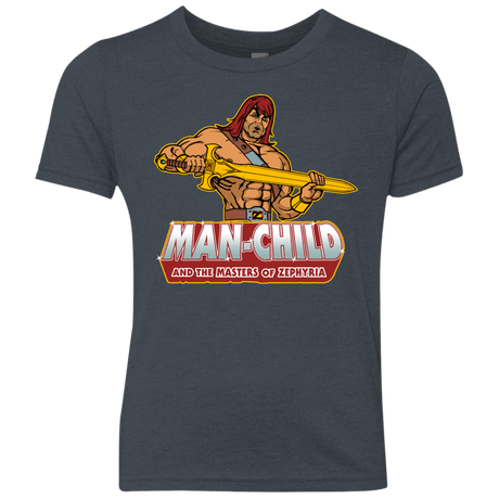 T-Shirts Vintage Navy / YXS Man Child Youth Triblend T-Shirt