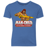 T-Shirts Vintage Royal / YXS Man Child Youth Triblend T-Shirt