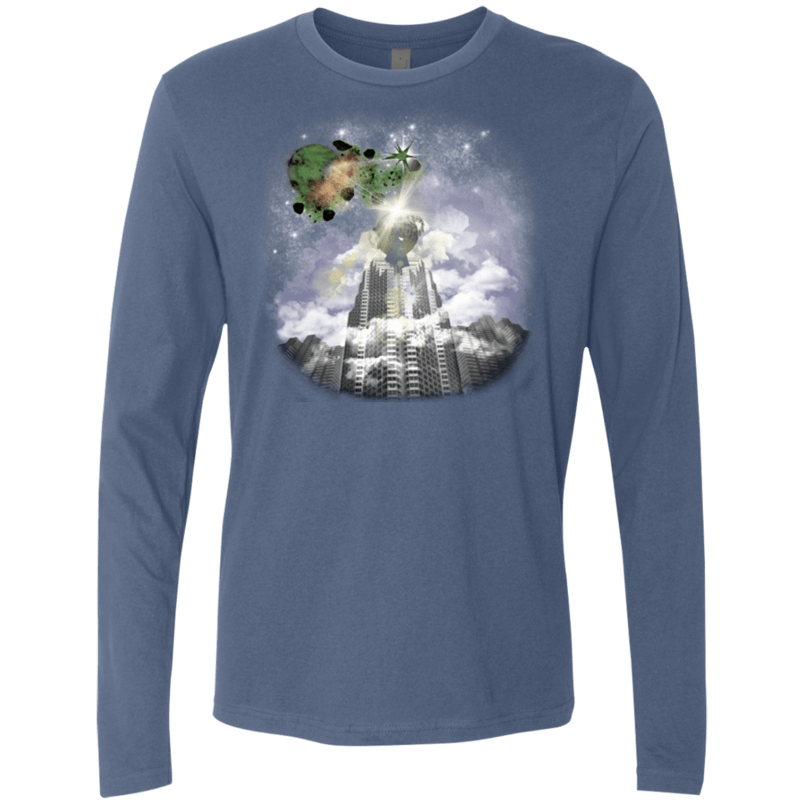 T-Shirts Indigo / Small Man of Tomorrow Men's Premium Long Sleeve