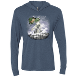 T-Shirts Indigo / X-Small Man of Tomorrow Triblend Long Sleeve Hoodie Tee