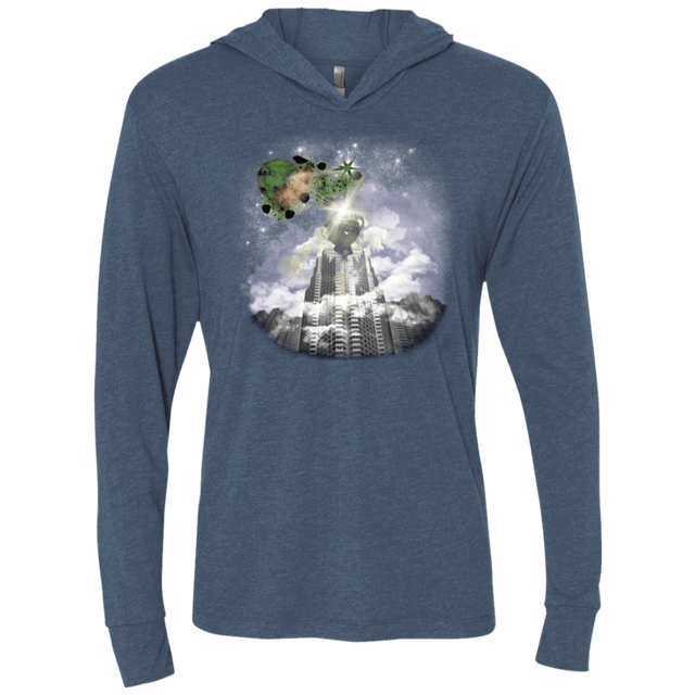 T-Shirts Indigo / X-Small Man of Tomorrow Triblend Long Sleeve Hoodie Tee