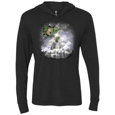 T-Shirts Vintage Black / X-Small Man of Tomorrow Triblend Long Sleeve Hoodie Tee