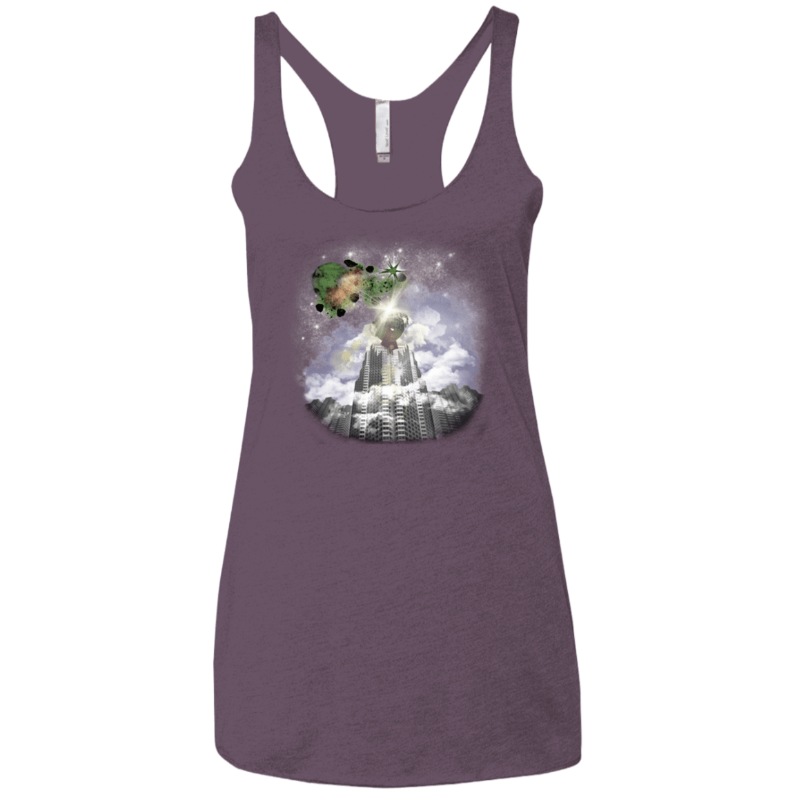 T-Shirts Vintage Purple / X-Small Man of Tomorrow Women's Triblend Racerback Tank