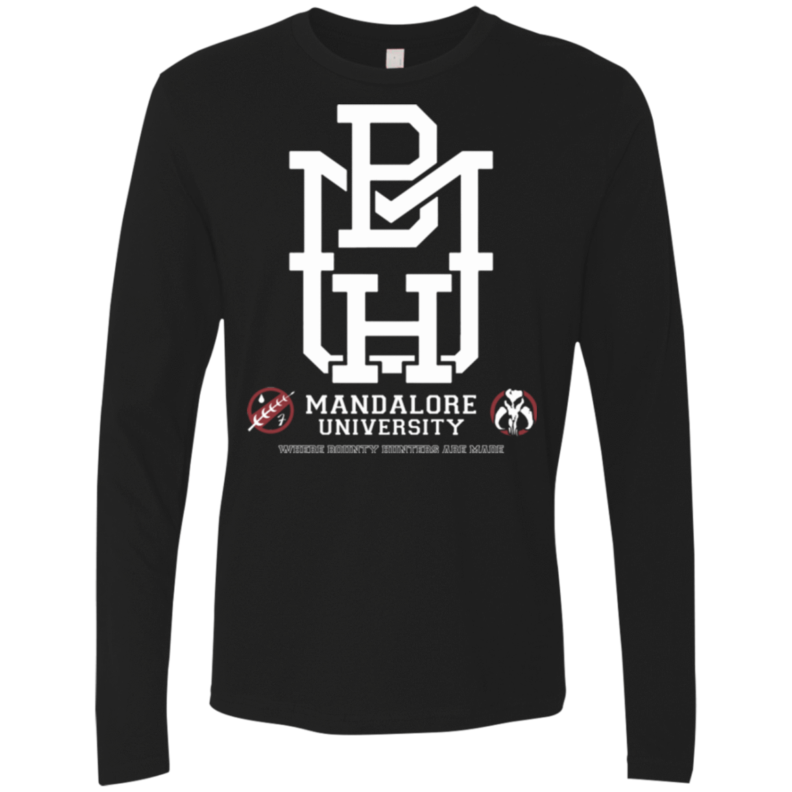 T-Shirts Black / Small Mandalore U Men's Premium Long Sleeve