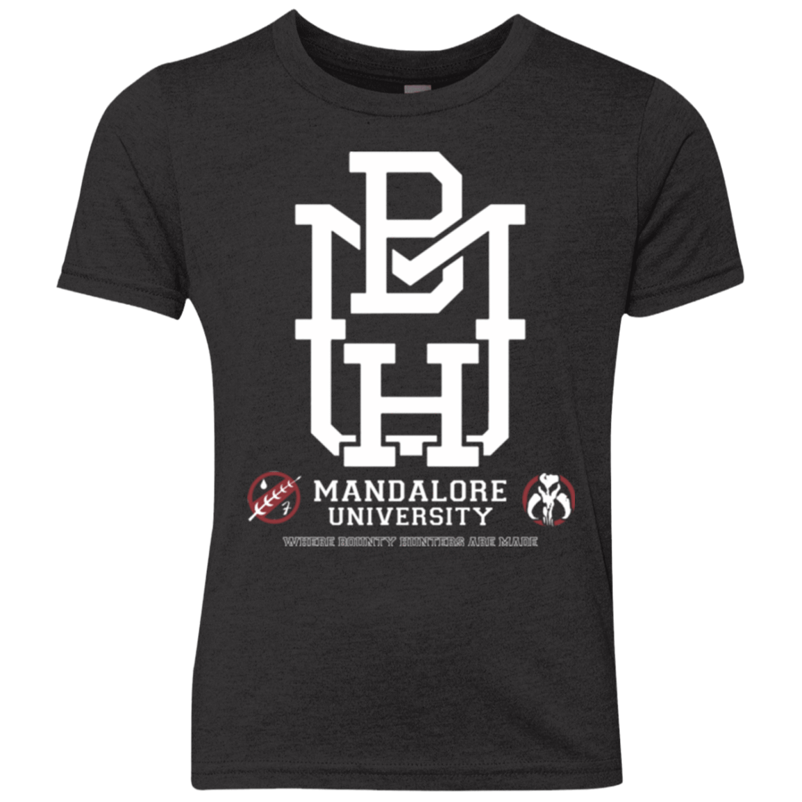 T-Shirts Vintage Black / YXS Mandalore U Youth Triblend T-Shirt