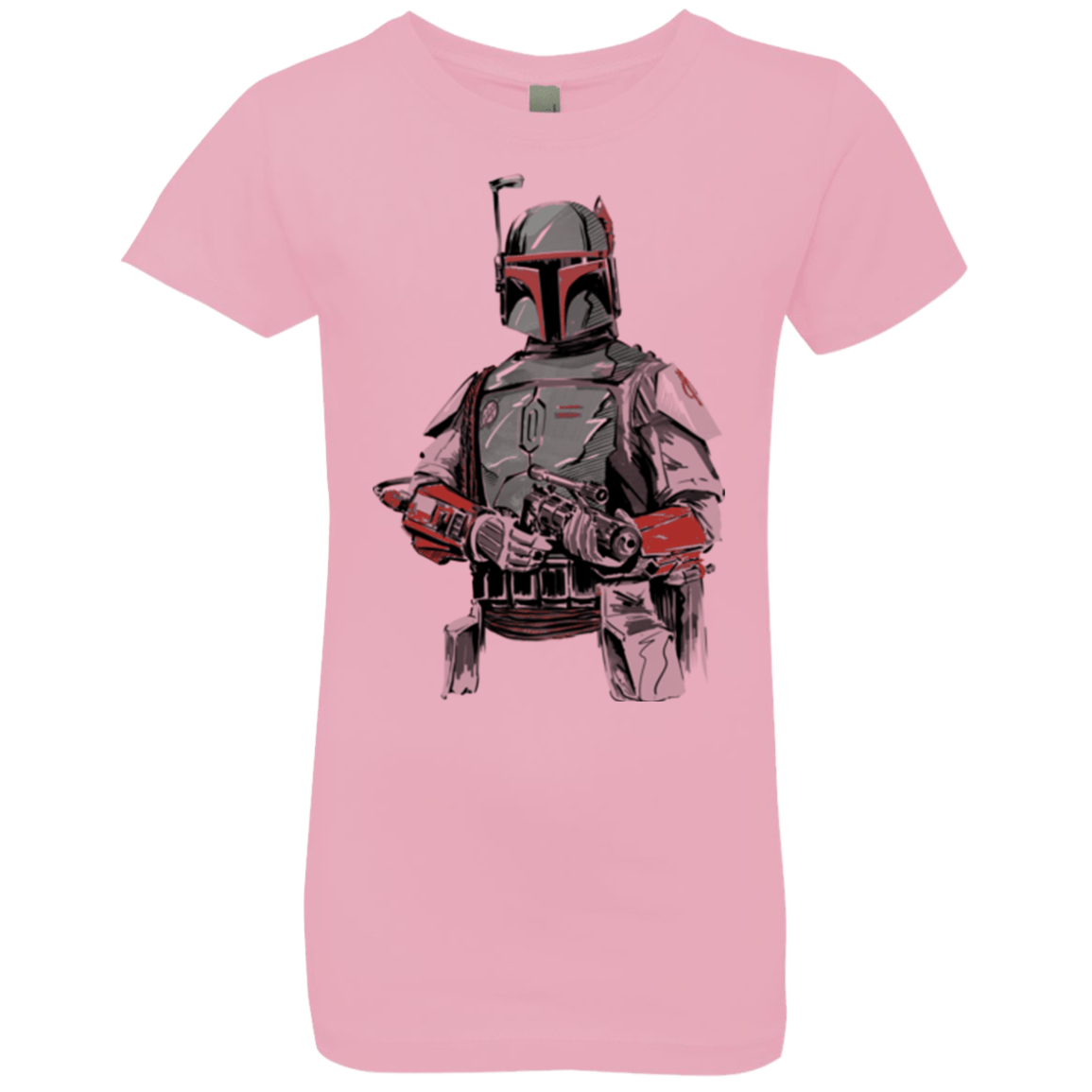 T-Shirts Light Pink / YXS Mandalorian Bounty Hunter Girls Premium T-Shirt