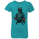 T-Shirts Tahiti Blue / YXS Mandalorian Bounty Hunter Girls Premium T-Shirt