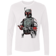T-Shirts White / Small Mandalorian Bounty Hunter Men's Premium Long Sleeve