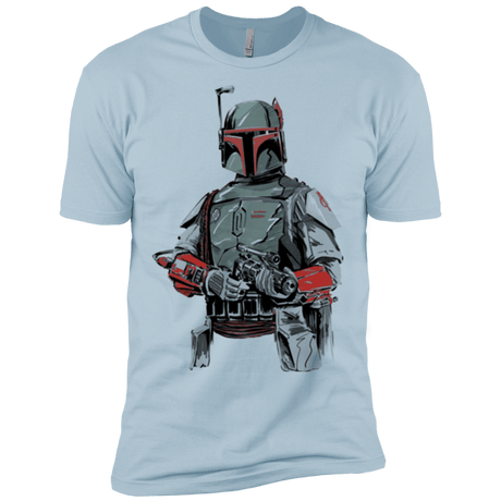 T-Shirts Light Blue / X-Small Mandalorian Bounty Hunter Men's Premium T-Shirt
