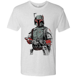 T-Shirts Heather White / Small Mandalorian Bounty Hunter Men's Triblend T-Shirt