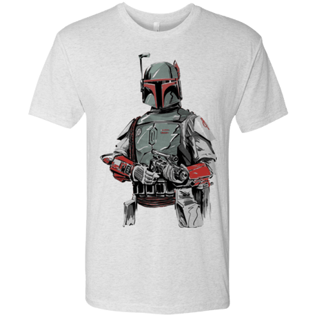 T-Shirts Heather White / Small Mandalorian Bounty Hunter Men's Triblend T-Shirt