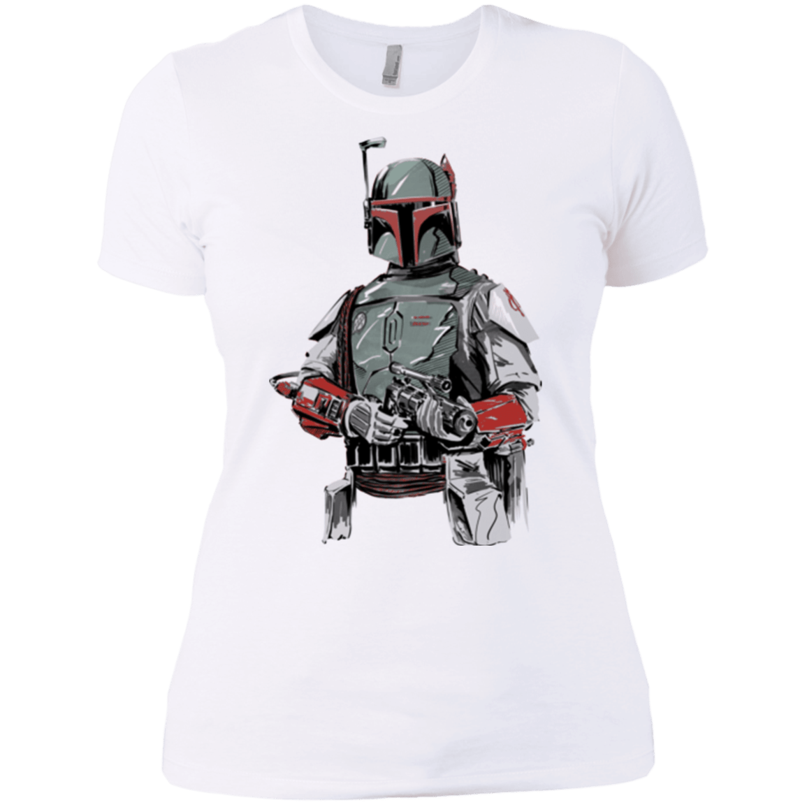 T-Shirts White / X-Small Mandalorian Bounty Hunter Women's Premium T-Shirt